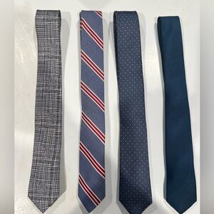 Bundle of 4 slim ties